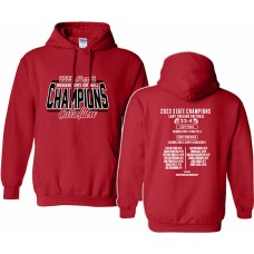 Carrollton 2023 Softball STATE CHAMPIONS Hoodie (Red)