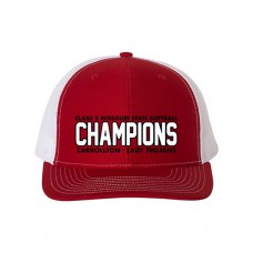 Carrollton 2023 Softball CHAMPIONS Trucker Hat (Red-White)